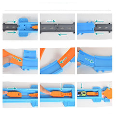 Sling Shot Racing Car Track – Kids Dual Launcher Loop Race Set