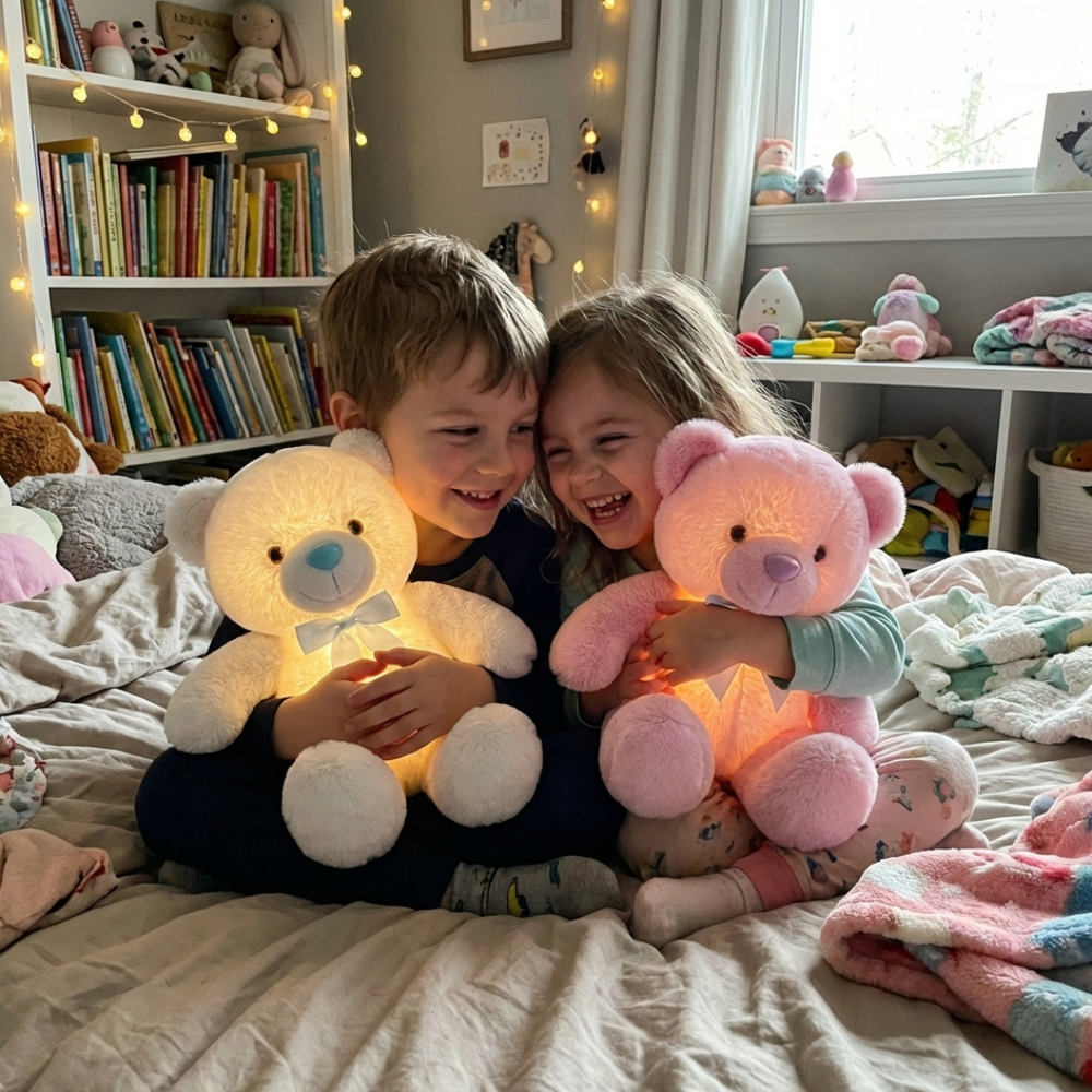 <p><strong>KIDS CAN'T GO TO BED WITHOUT THIR GLOW BEAR</strong></p>