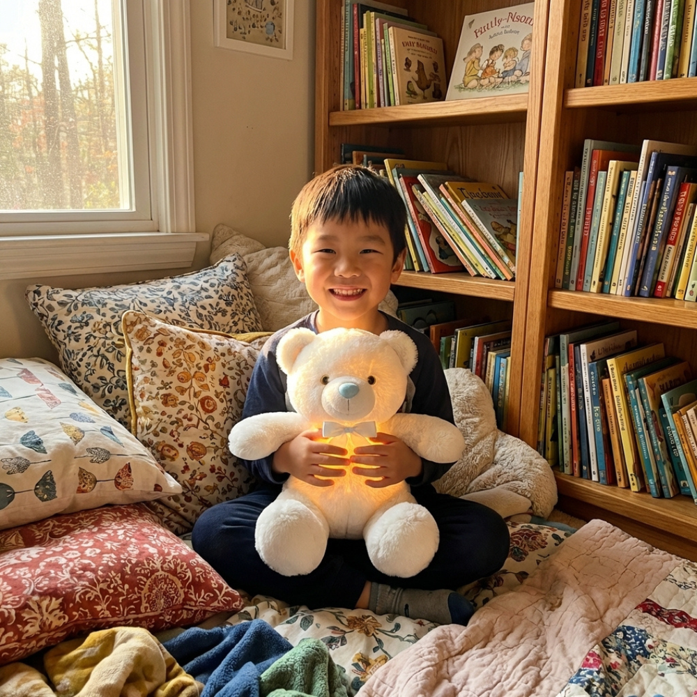 <p><strong>KIDS CAN'T GO TO BED WITHOUT THIR GLOW BEAR</strong></p>