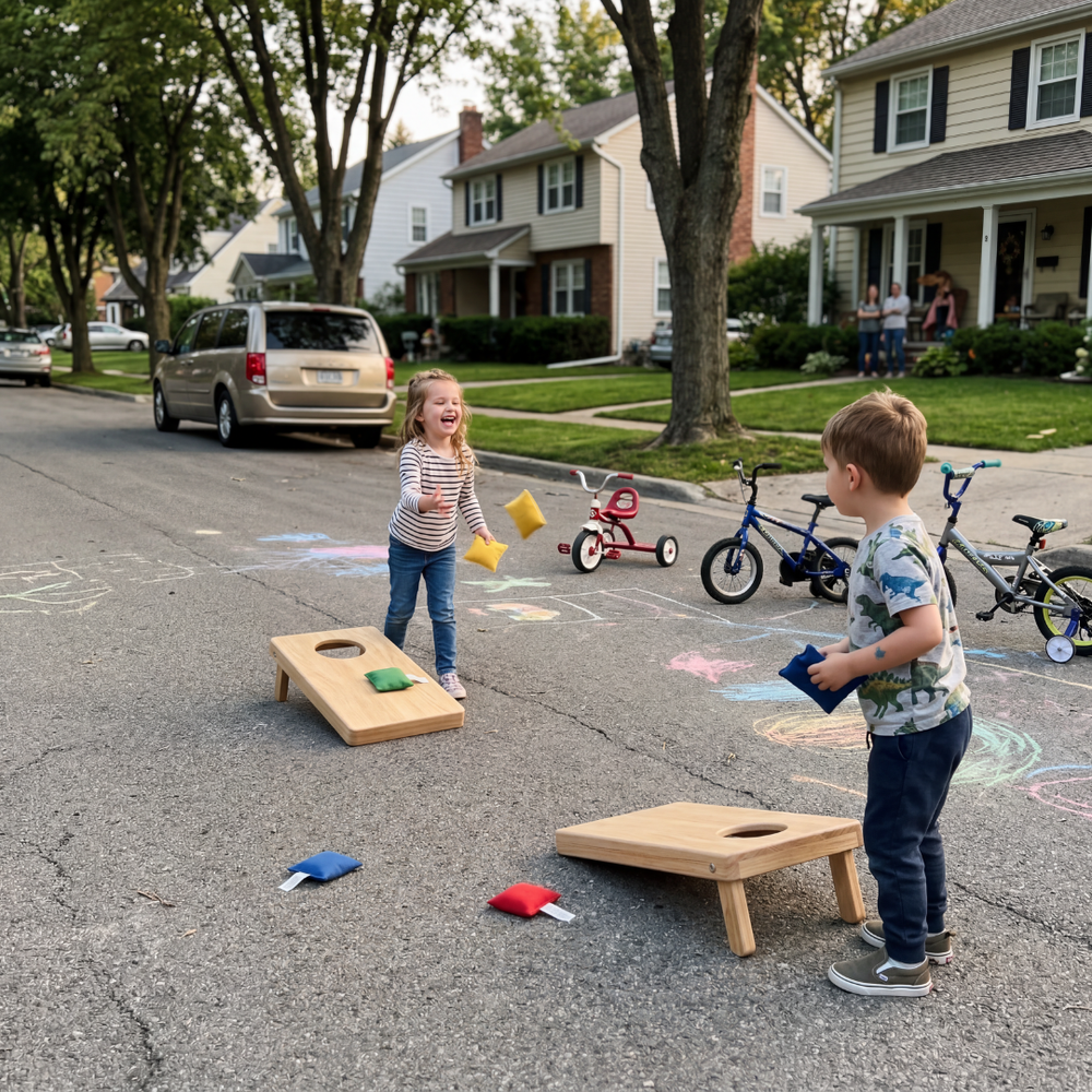 <p><strong>KIDS LOVE THIS SIMPLE BACKYARD GAME</strong></p>