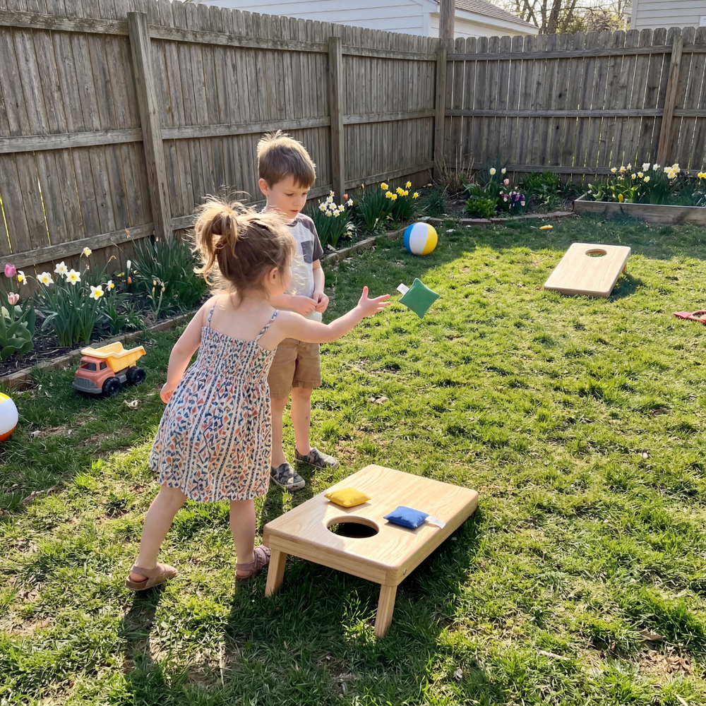 <p><strong>KIDS LOVE THIS SIMPLE BACKYARD GAME</strong></p>