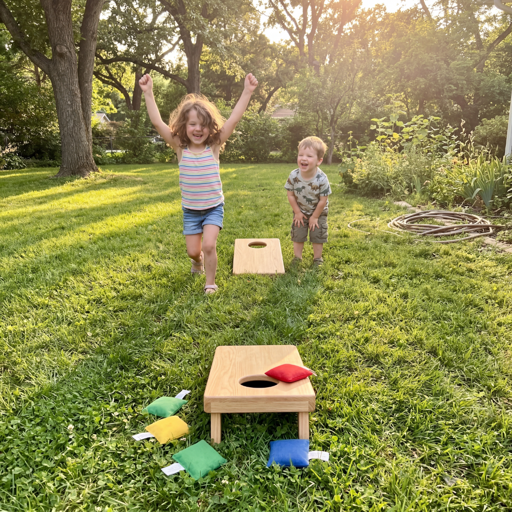 <p><strong>KIDS LOVE THIS SIMPLE BACKYARD GAME</strong></p>