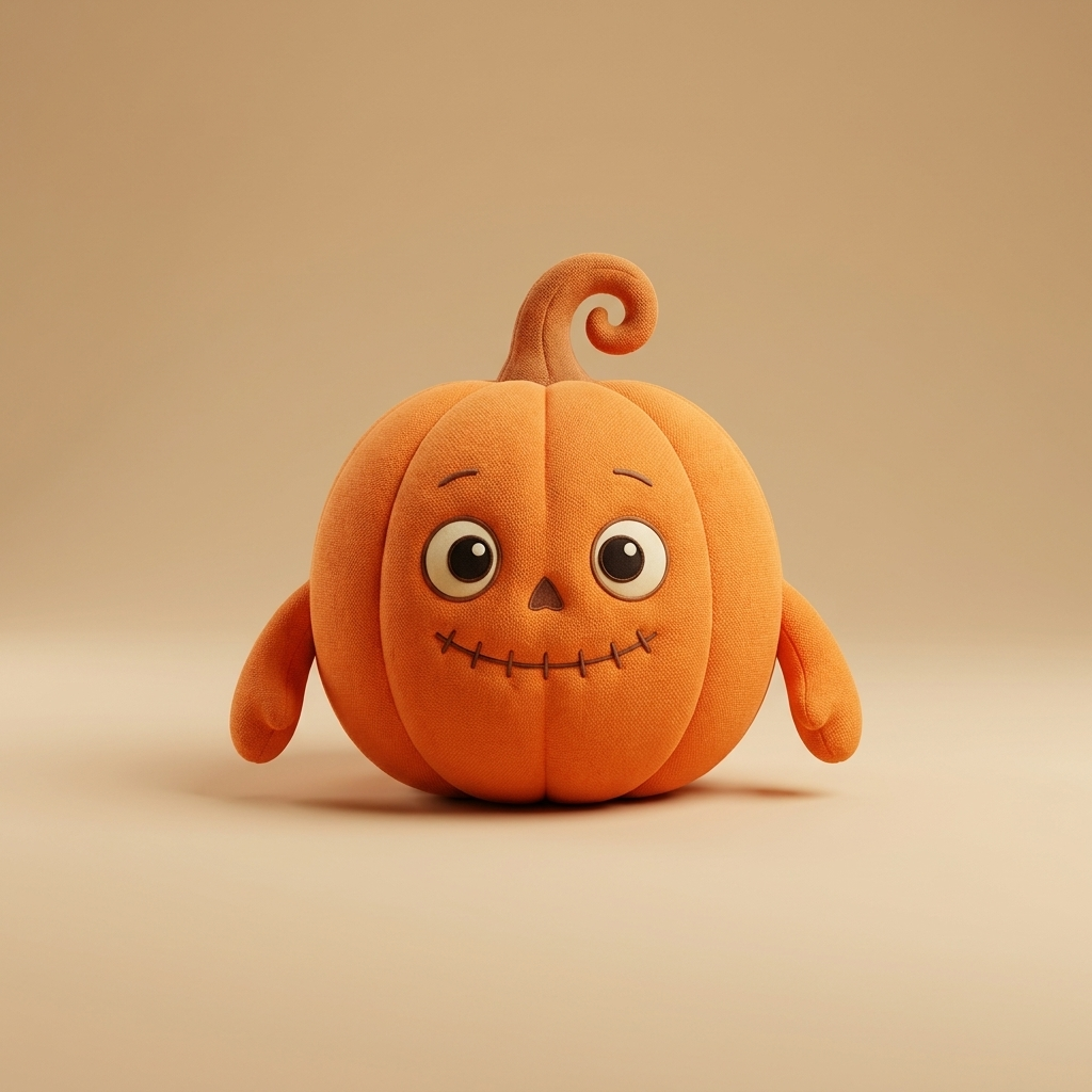 Halloween pumpkin plush doll studio hero