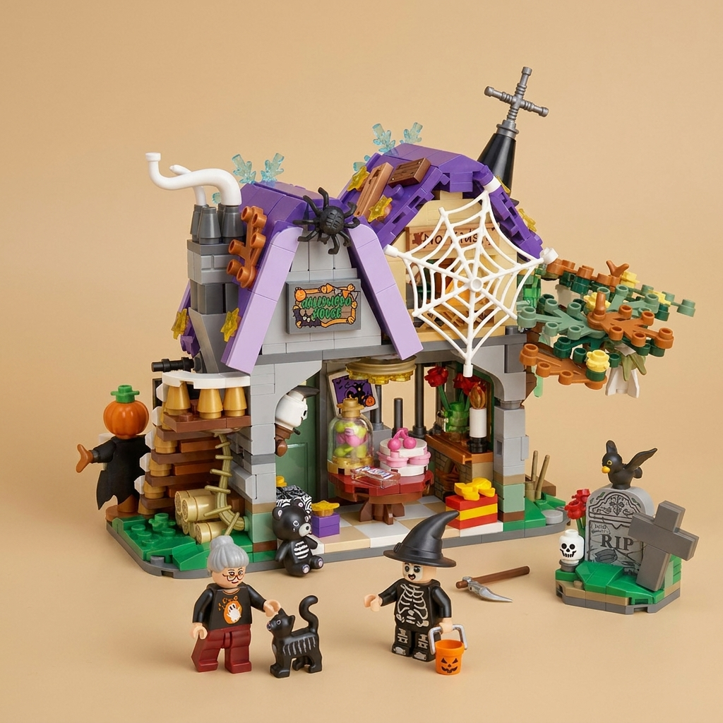 Haunted carriage brick set studio hero