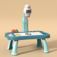 Kids projector drawing machine on a beige studio background