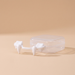 Retractable vampire fangs Halloween costume teeth with storage case