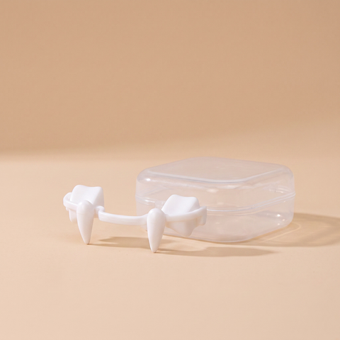 Retractable vampire fangs Halloween costume teeth with storage case
