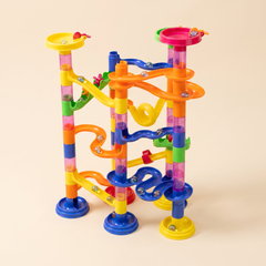 Marble run building set studio hero image