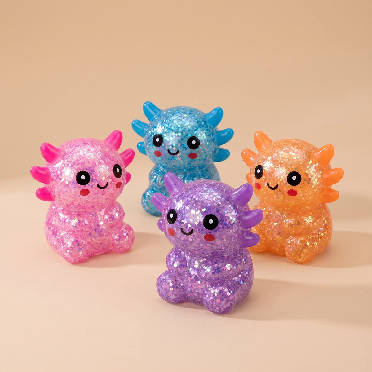 Axolotl Glitter Squishy studio hero image
