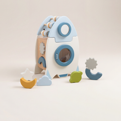 Montessori Wooden Rocket Set