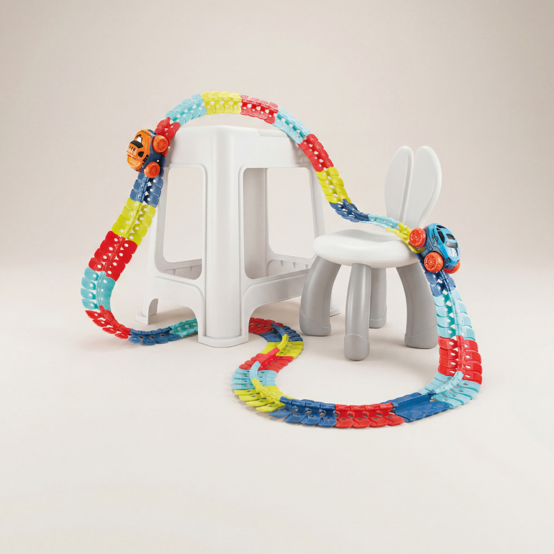 Magnetic Race Track Set for Kids with Self-Driving Car – Best Kids Toys