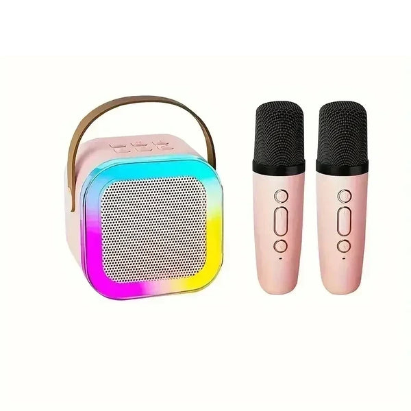 Kids Karaoke Machine | Portable Bluetooth System with Dual Wireless Microphones