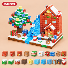 Christmas Magnetic Building Blocks, 150 Pcs Set for Kids